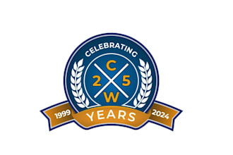 make professional modern premium anniversary logo design