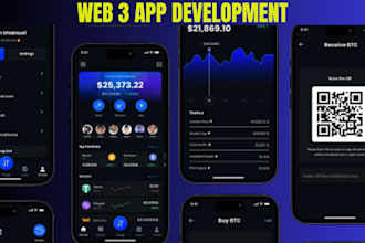 develop web3 mobile app, web 3 web app, fintech app, blockchain app, neon app