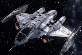 cerate concept art spaceship or vehicle design