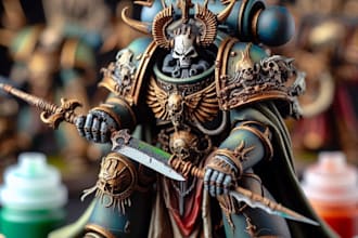 paint your warhammer 40k models using pro miniature painting