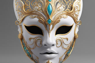 sculpt 3d mask for 3d printing 3d helmet 3d face 3d cosplay