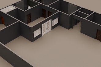 convert your 2d floor plan into a realistic 3d house model