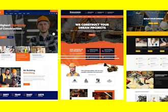 construction website construction roofing website plumbing website contractor