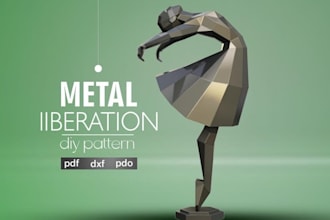 design a stunning polygonal, geometric, low poly logo