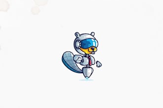 design an epic superhero mascot character and mascot logo