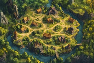 make highly detailed fantasy maps for you