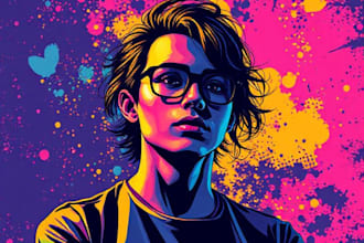 make professional wpap pop art portrait