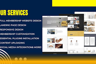 build and setup memberpress worpress website using elementor pro