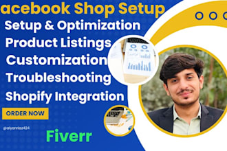 do professional facebook shop setup and shopify integration