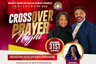 create an outstanding church event flyer design in 6 hours