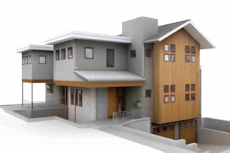 design exterior render 3d architecture rendering of house, warehouse, commercial