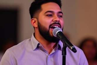 lead male singer, backup vocal for gospel, pop, rnb, soul, blues for any genre