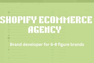 build and redesign shopify store ecommerce blog and affiliate website