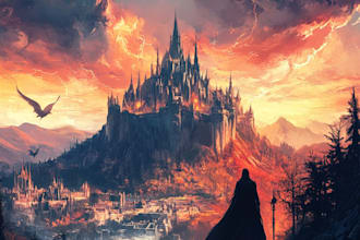 do epic fantasy warrior illustrations