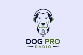 design a modern eye catchy radio logo for your brand or business
