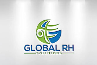 design modern beautiful solution logo in illustrator