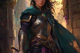 draw your dnd character, fantasy, fanart or tcg illustration