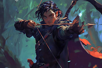 make high quality dnd character art