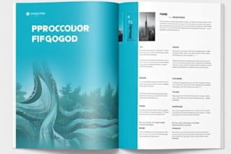 make and design a beautiful project proposal, brochure, business plan, 3d design