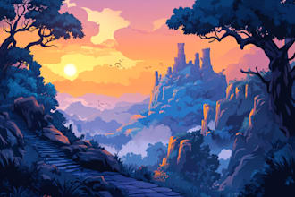 do stunning fantasy landscapes, fast