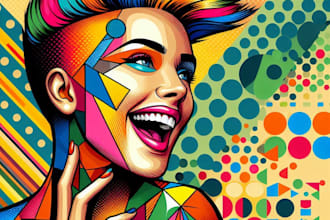 draw an awesome wpap pop art portrait style