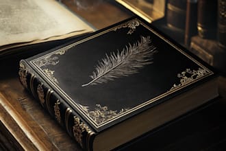 make fantasy illustration book cover