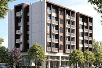exterior design, render sketchup 3d model, architectural interior visualization