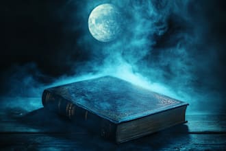 create artistic fantasy book cover design