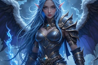 make your dnd character and create art for your party