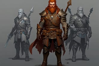 draw your dnd character art