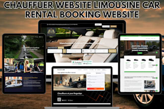 chauffeur website car rental website airport transfers website limousine website