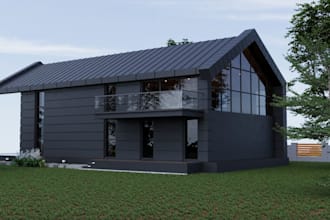 craft 3d villa home, d5 render, mansion with playgrounds,golf simulator interior