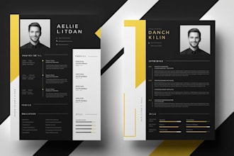 design infographic resume CV, portfolio, presentation