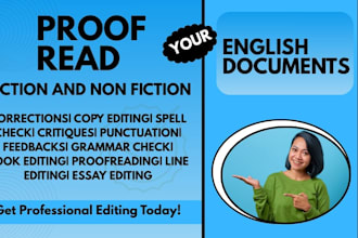 grammar spell check edit correct update rewrite letter all genre non fiction