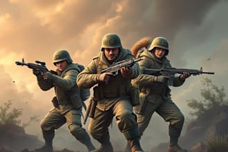 draw military themed and tactical for you