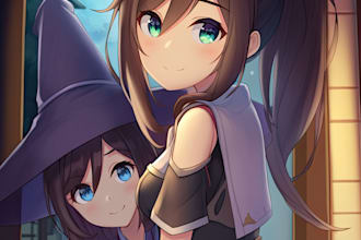 draw anime, manga, oc art illustration