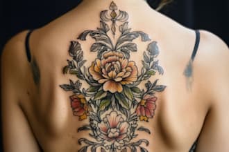 create your watercolor custom tattoo design and illustration