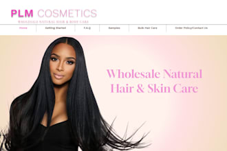 build modern hair extension shopify store salon spa beauty website fashion brand