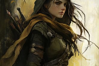 draw your dnd or ttrpg fantasy character art or token