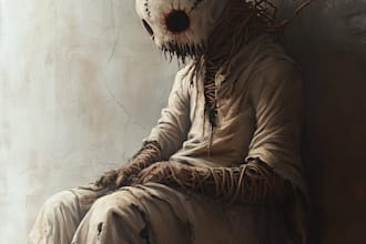 create concept drawings for fantasy characters and spooky horror creatures