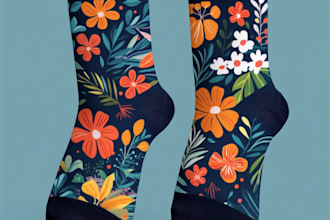 create modern and unique custom socks