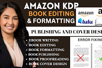 developmental book edit, proofread, format paperback typesetting, layout design
