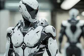 create fantasy, sci fi, character with hyperrealistic style