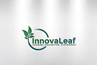 design a unique, professional leaf logo with branding for your business