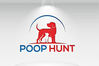design a unique, professional hunt logo with branding for your business
