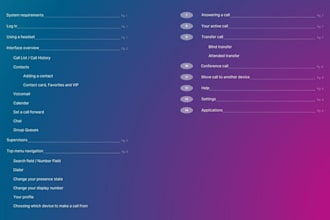 build your telecoms user guides and quick reference cards