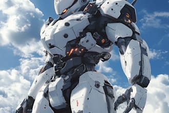 design gundam, transformers, mecha robot and concept art of futuristic mecha