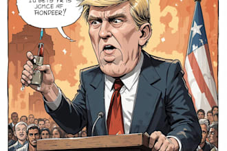 draw a political themed cartoon for you