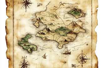 create a high quality fantasy map
