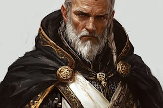 draw d and d character art and dnd character art